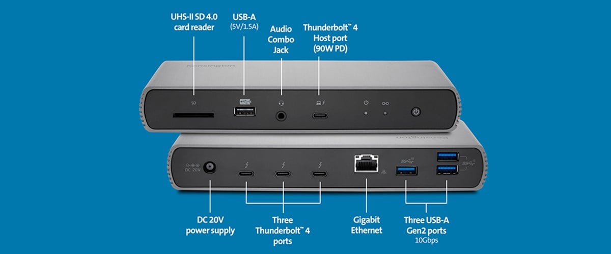 SD5700T Thunderbolt 4 Docking Station ports specifications.
