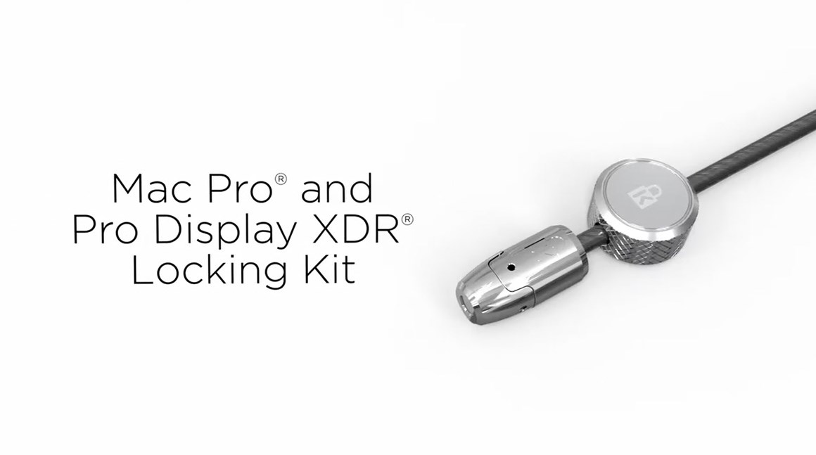Video explaining how to secure your Mac Pro and Pro Display XDR using a Kensington Mac Pro and Pro Display XDR Locking Kit for securing without modifications.