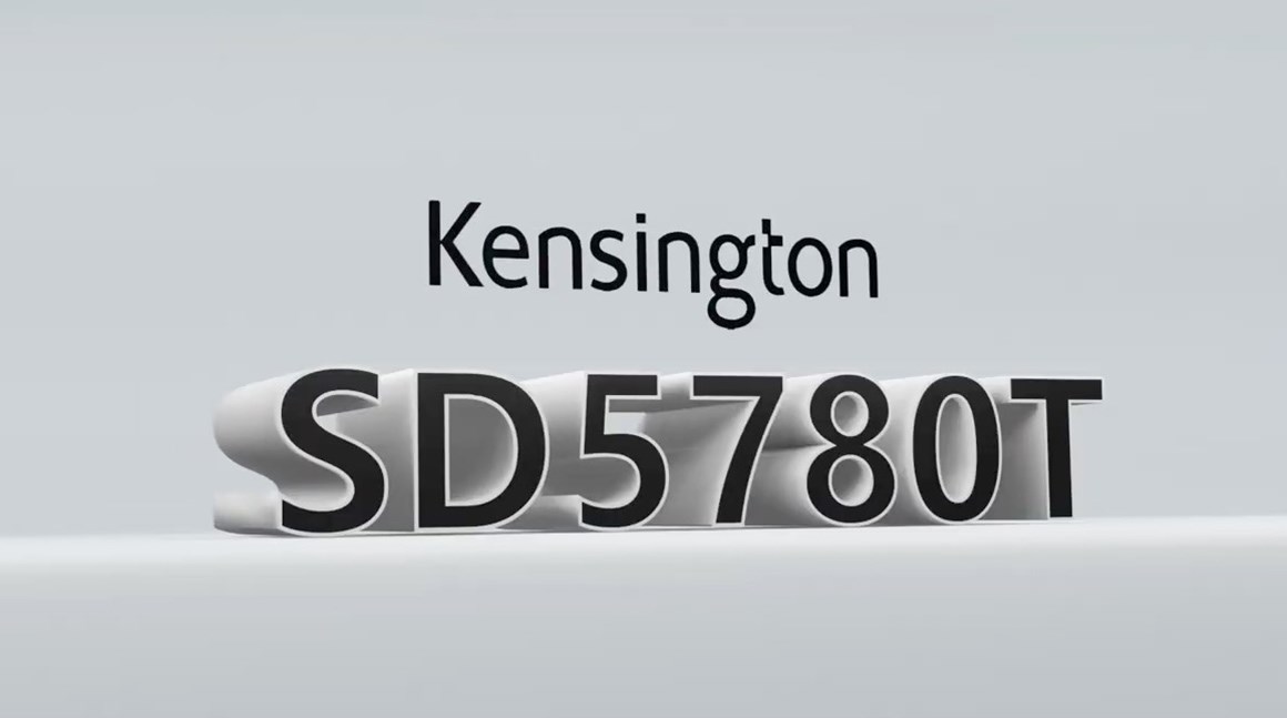 Kensington SD5780T typed in huge letters.