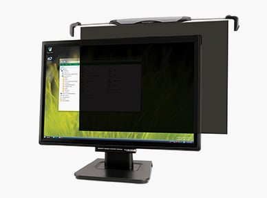Filtros de privacidade Snap2™ em um computador.