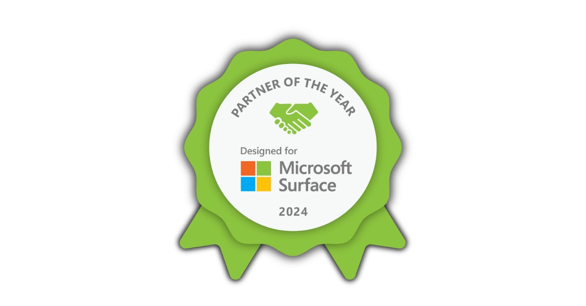 Kensington has been named Microsoft’s Designed for Surface Partner of the Year.