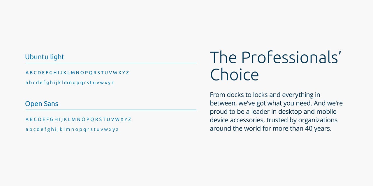 Ubuntu and Open Sans example text.