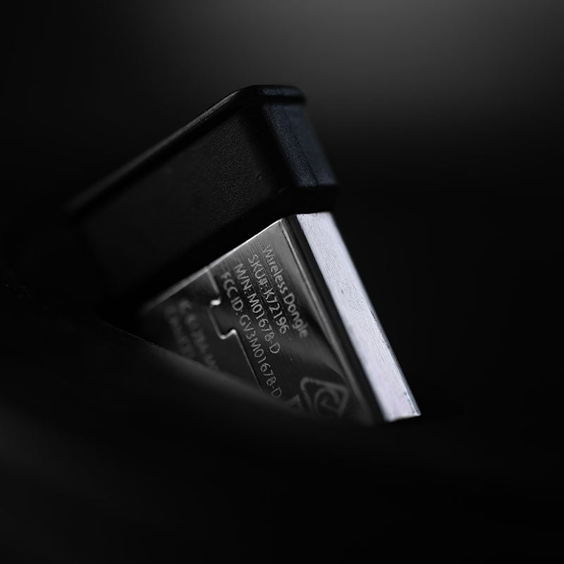 Close up to the TB550 wireless dongle.