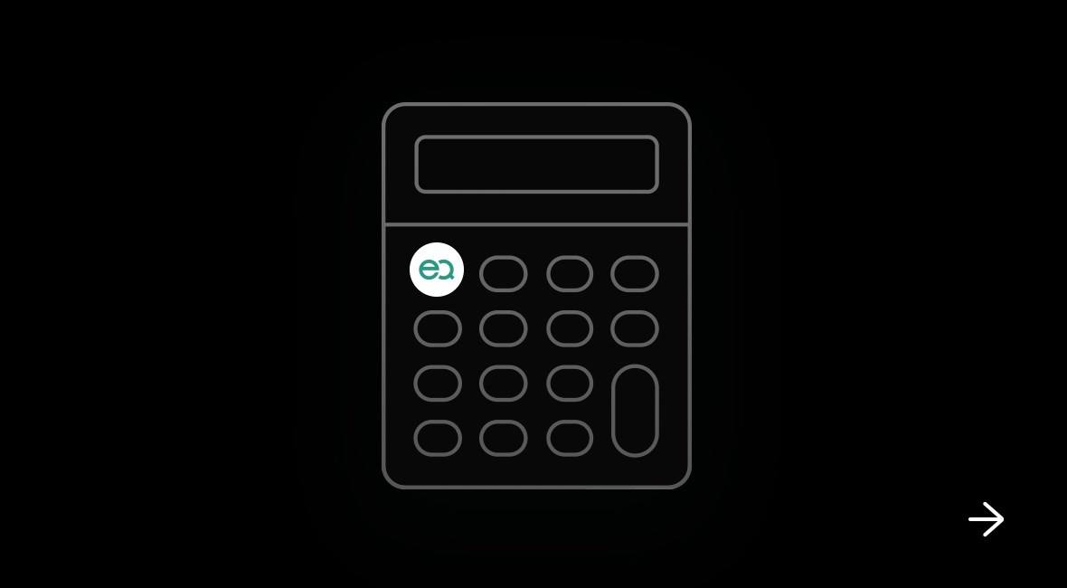 An illustrated calculator with the EQ logo.