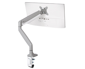 SmartFit™ One-Touch Height Adjustable Single Monitor Arm on white background.