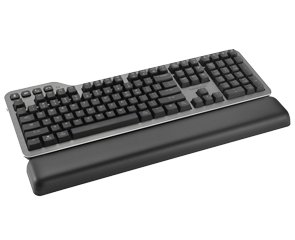 MK7500F QuietType™ Pro Silent Mechanical Keyboard with Meeting Controls on white background.