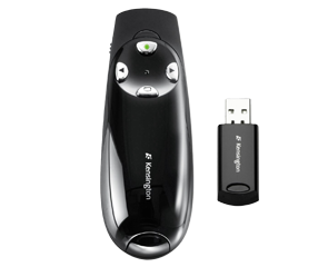 Wireless Presenter Pro with Green Laser on white background.