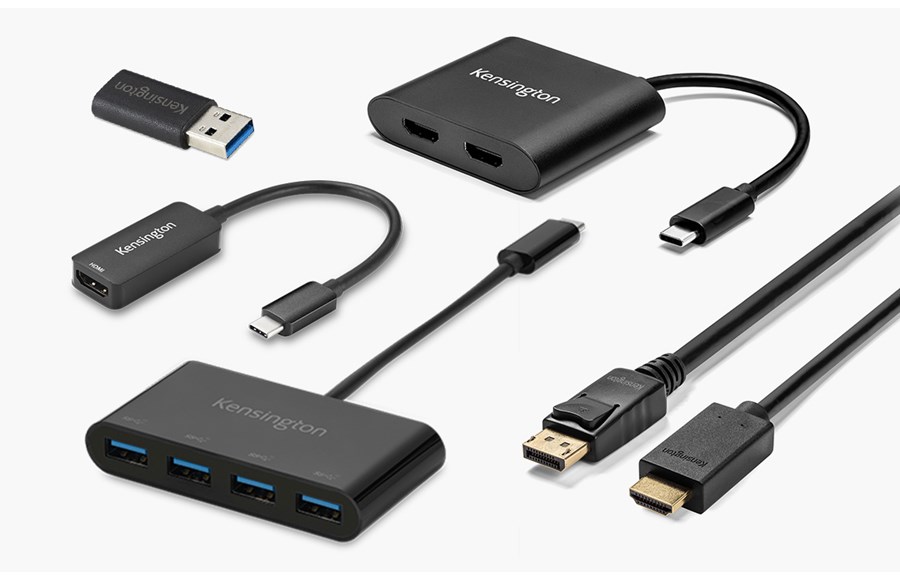 Kensington cables, adapters, and accessories to maximize Kensington docking station performance