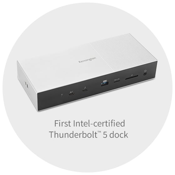 Kensington First intel-certified Thunderbolt 5 dock.