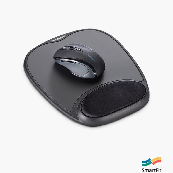 Ergonomic mousepads and wrist rests with a close up of the Kensington Comfort Gel Mouse Pad.