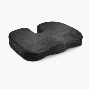 Ergonomic seat cushions with a close up of the Kensington Premium Cool-Gel Seat Cushion.