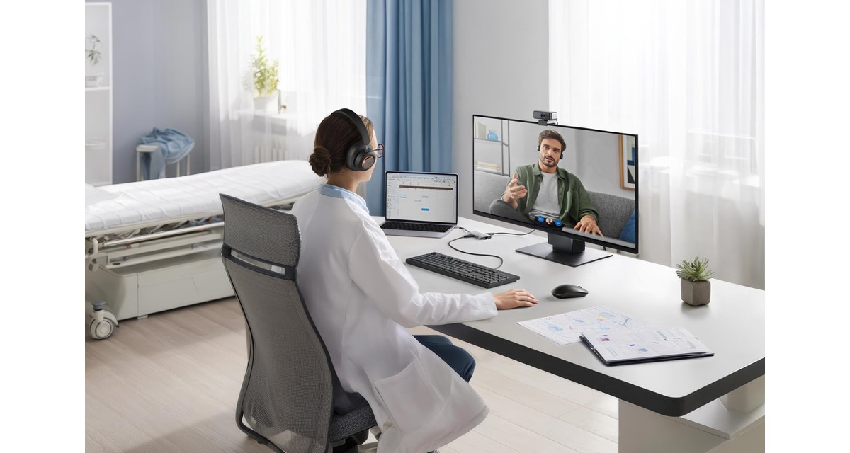 Doctor meeting with patient virtually