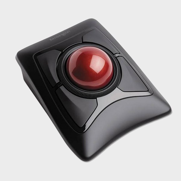 Trackball Expert Mouse wireless su sfondo bianco.