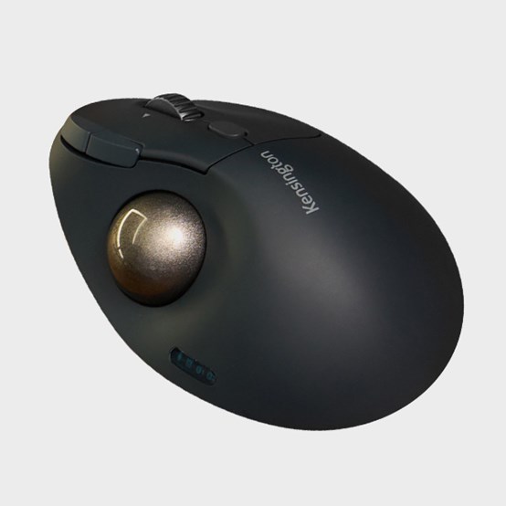 TB550 Pro Fit Ergo trackball på hvid baggrund.